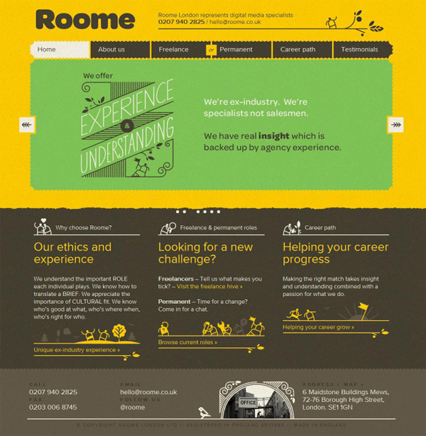 黃色系網(wǎng)頁配色分析與案例分享(圖4) 黃色系網(wǎng)頁配色分析與案例分享(圖4)